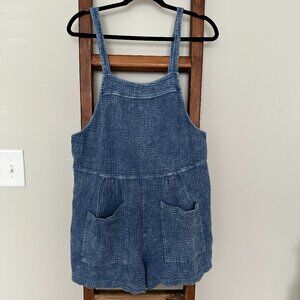 Anthropologie LaBiz Maronie Gauze Shortalls